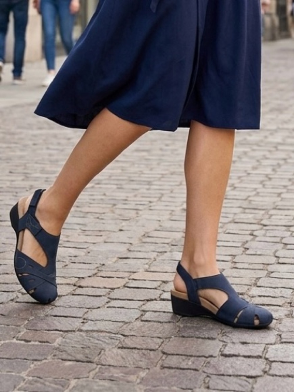 Earth Origins Navy Blue Suede Shoe